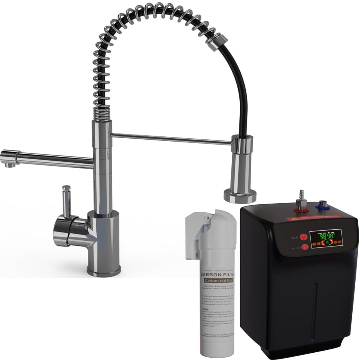 Astini Grande 3in1 Pull Out Spout Boiling Hot Water Kitchen Tap & Tank