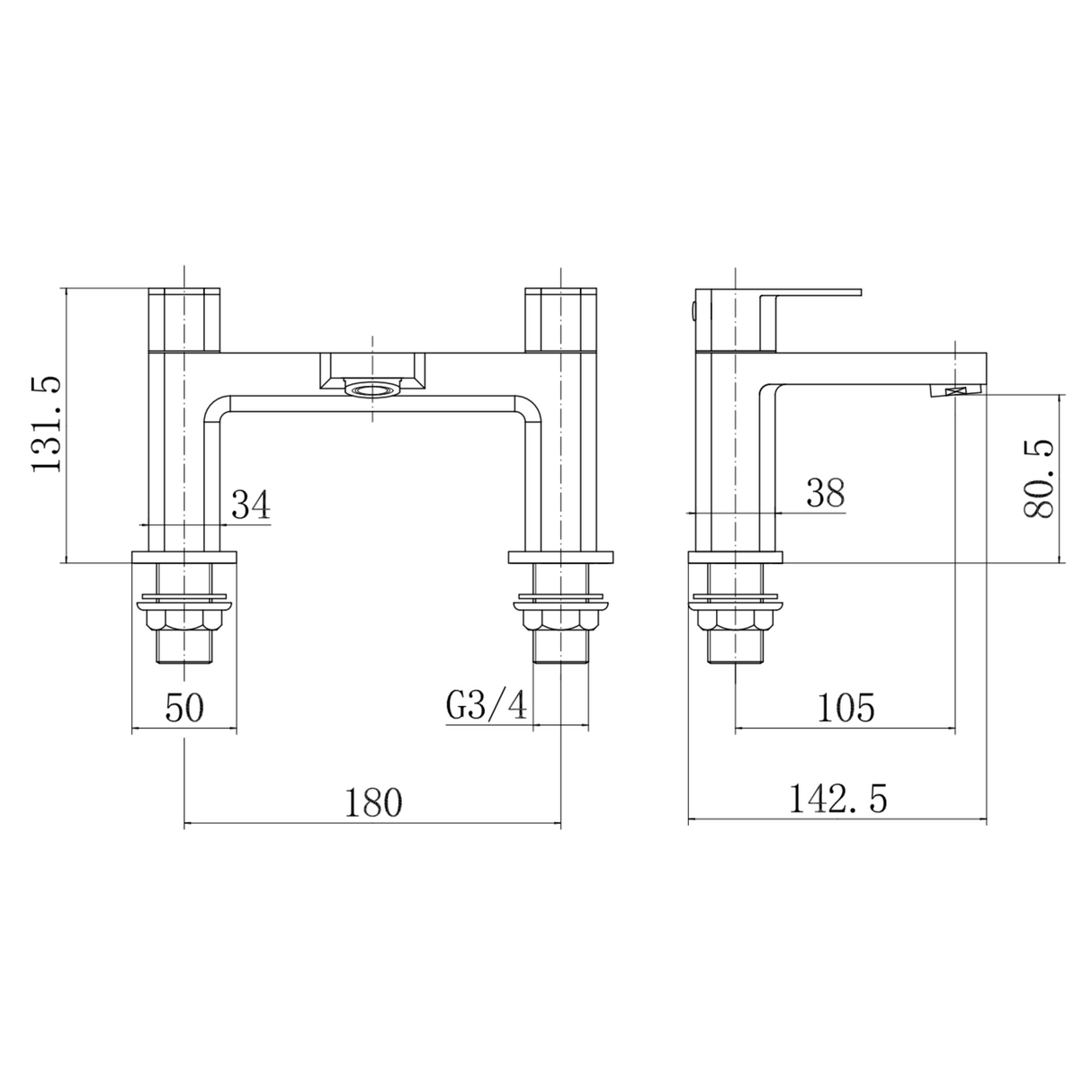 Ellsi Lanza Bath Filler Tap