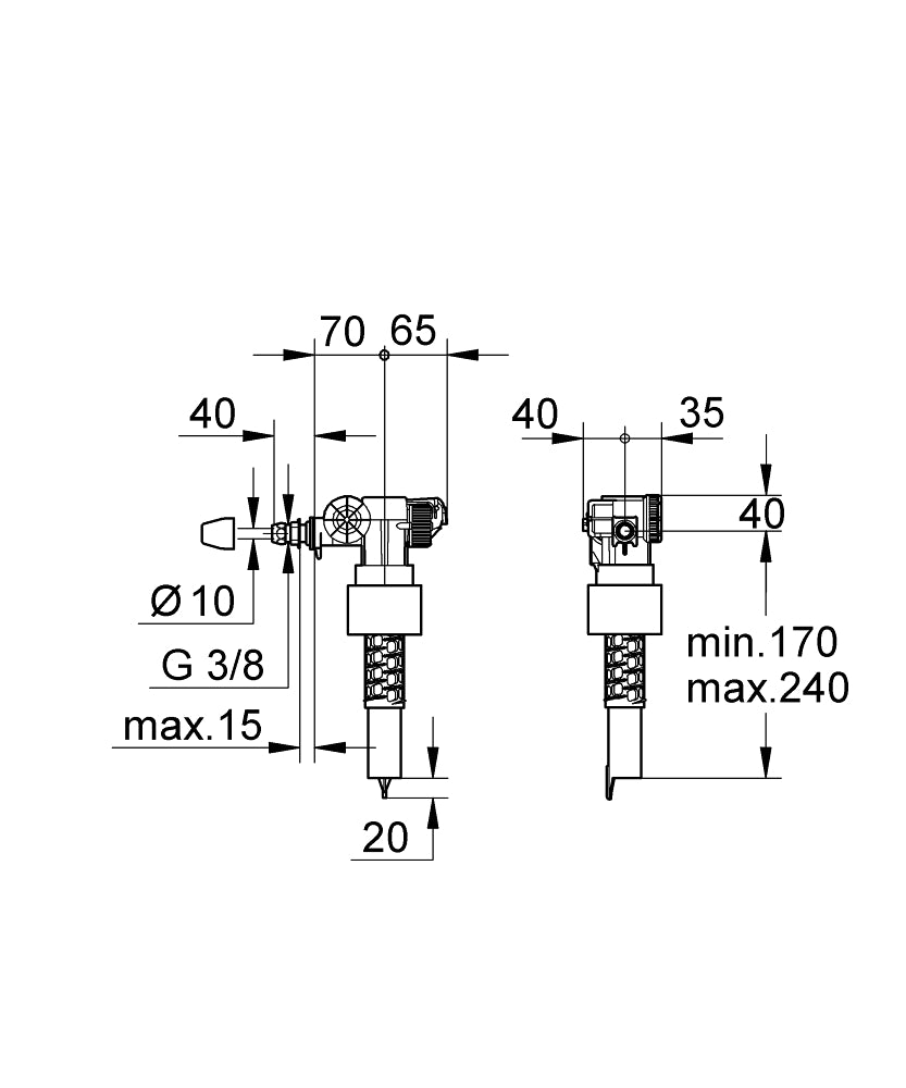 Grohe 37095000 Filling Valve 37095000 LD
