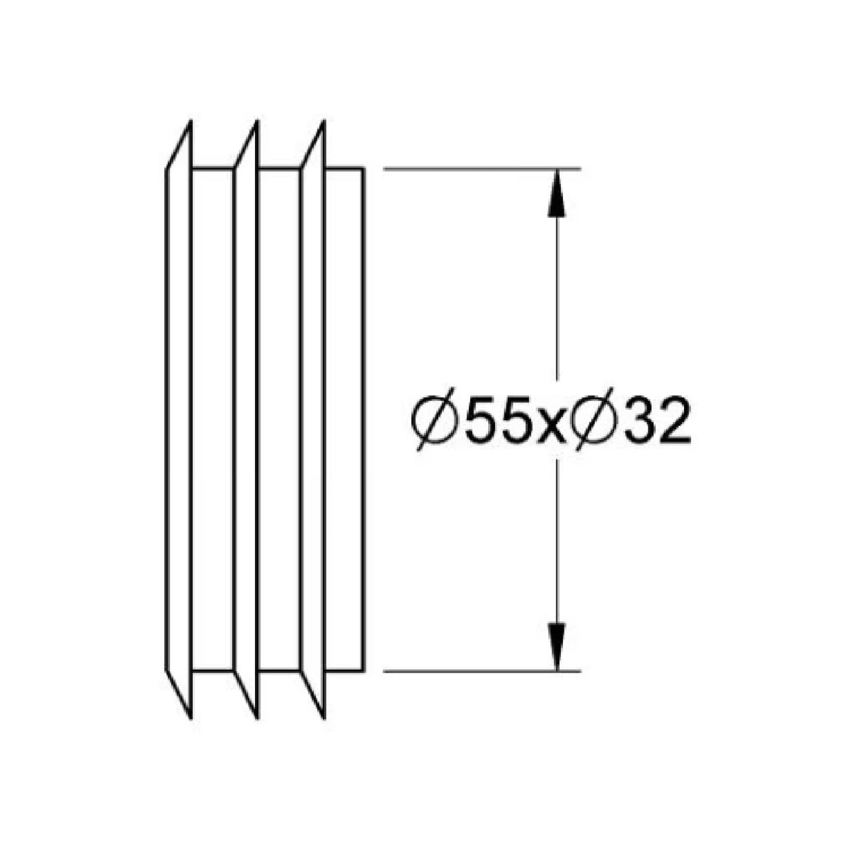 Grohe 37119000 Flush Pipe Connector 37119000 LD