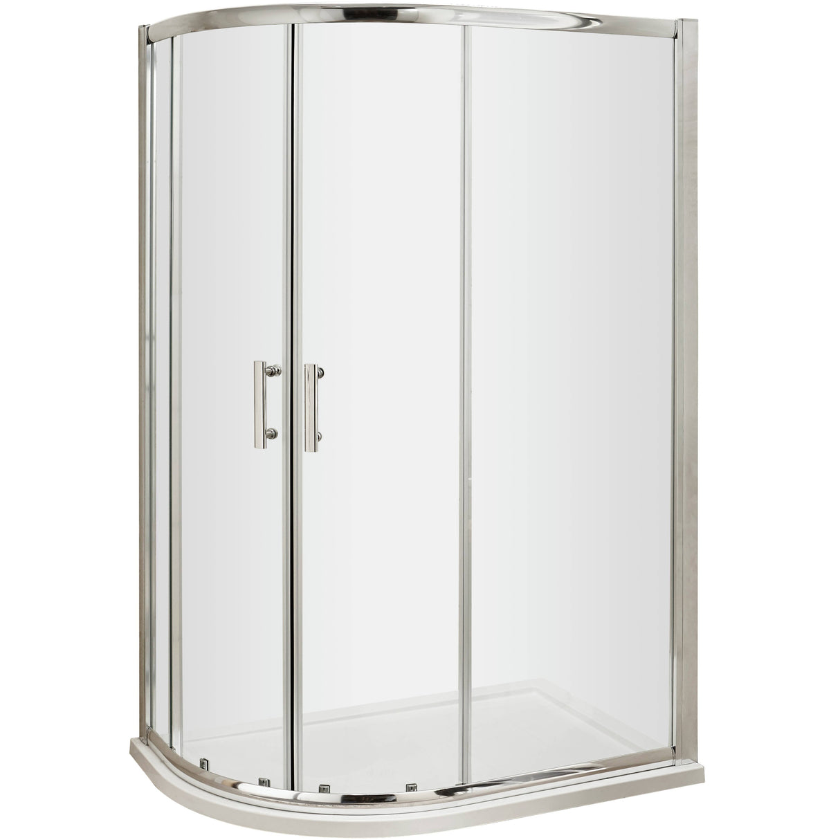 Hudson Reed Pacific Offset Quadrant Shower Enclosure, Chrome, 6mm Glass AQU129