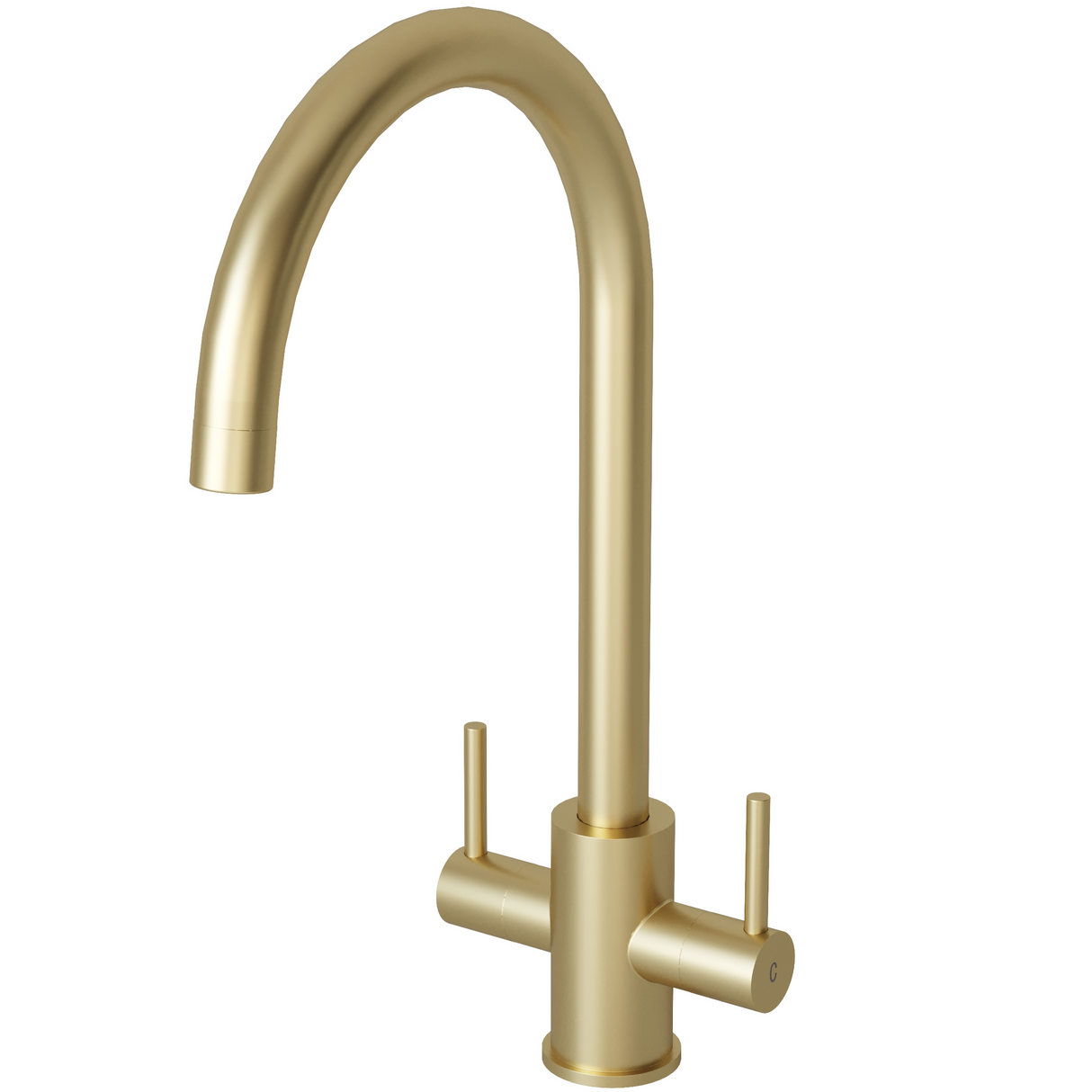 Ellsi Adria Twin Lever Kitchen Mixer Tap BRUSHED BRASS ADR-01-BB
