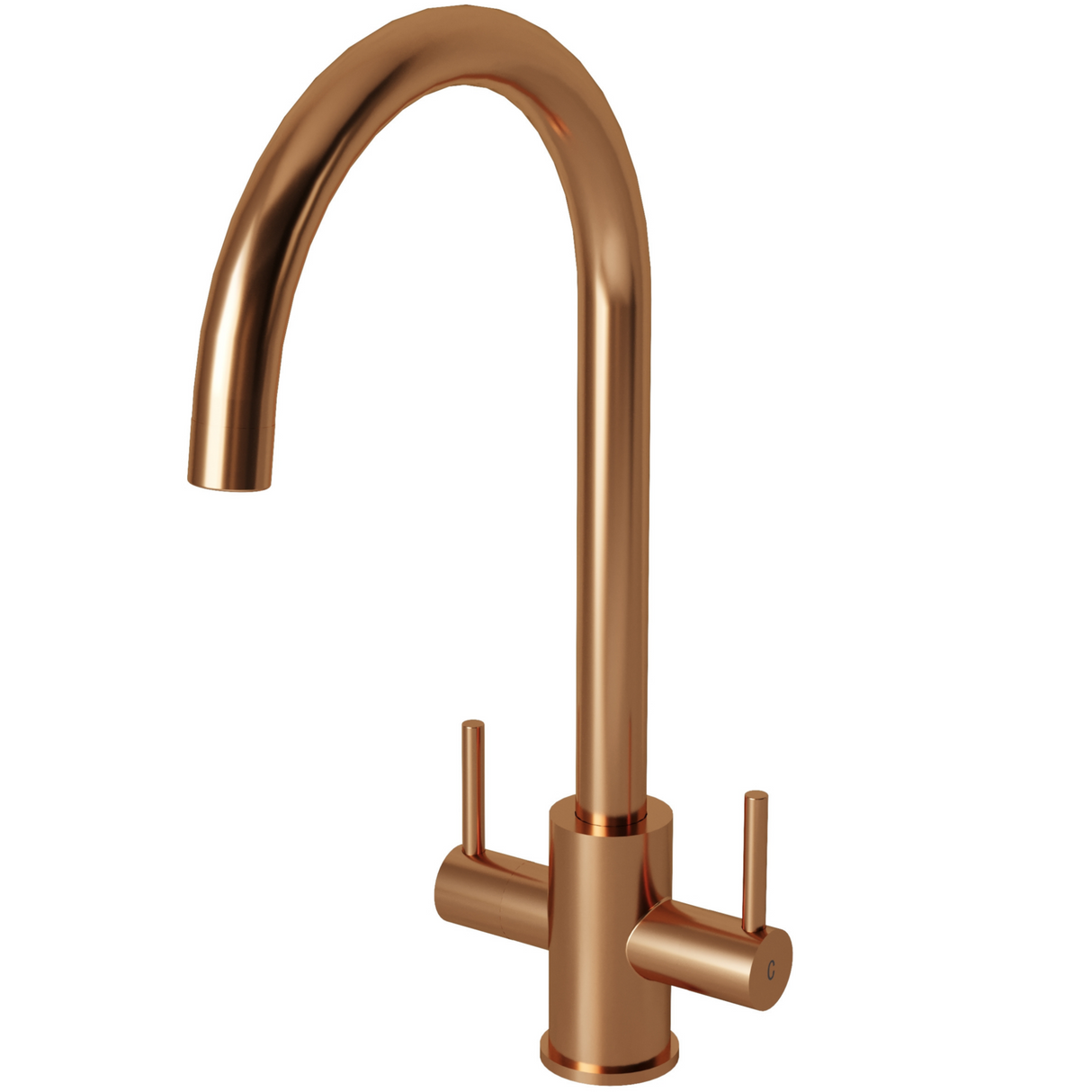 Ellsi Adria Twin Lever Kitchen Mixer Tap BRUSHED COPPER ADR-01-BC
