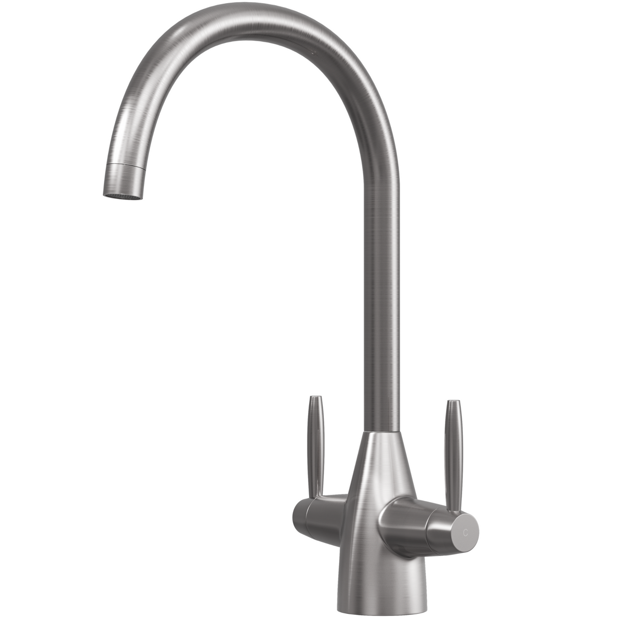 Ellsi Astrid Twin Lever Kitchen Mixer Tap PEWTER AST-01-PEW
