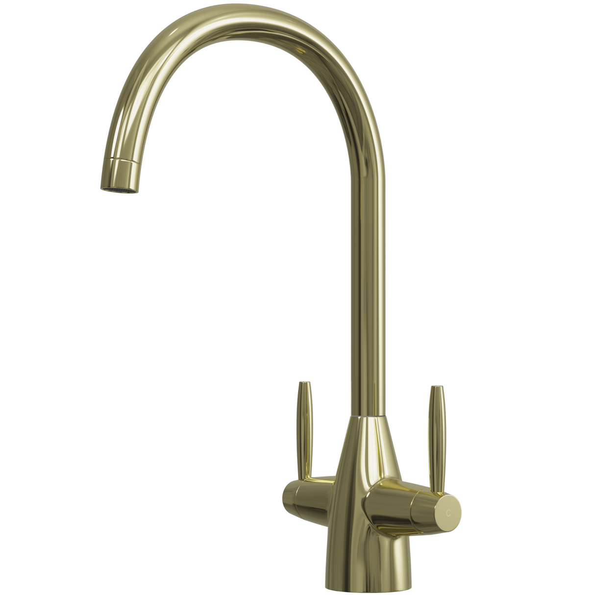 Ellsi Astrid Twin Lever Kitchen Mixer Tap POLISHED BRASS AST-01-POB