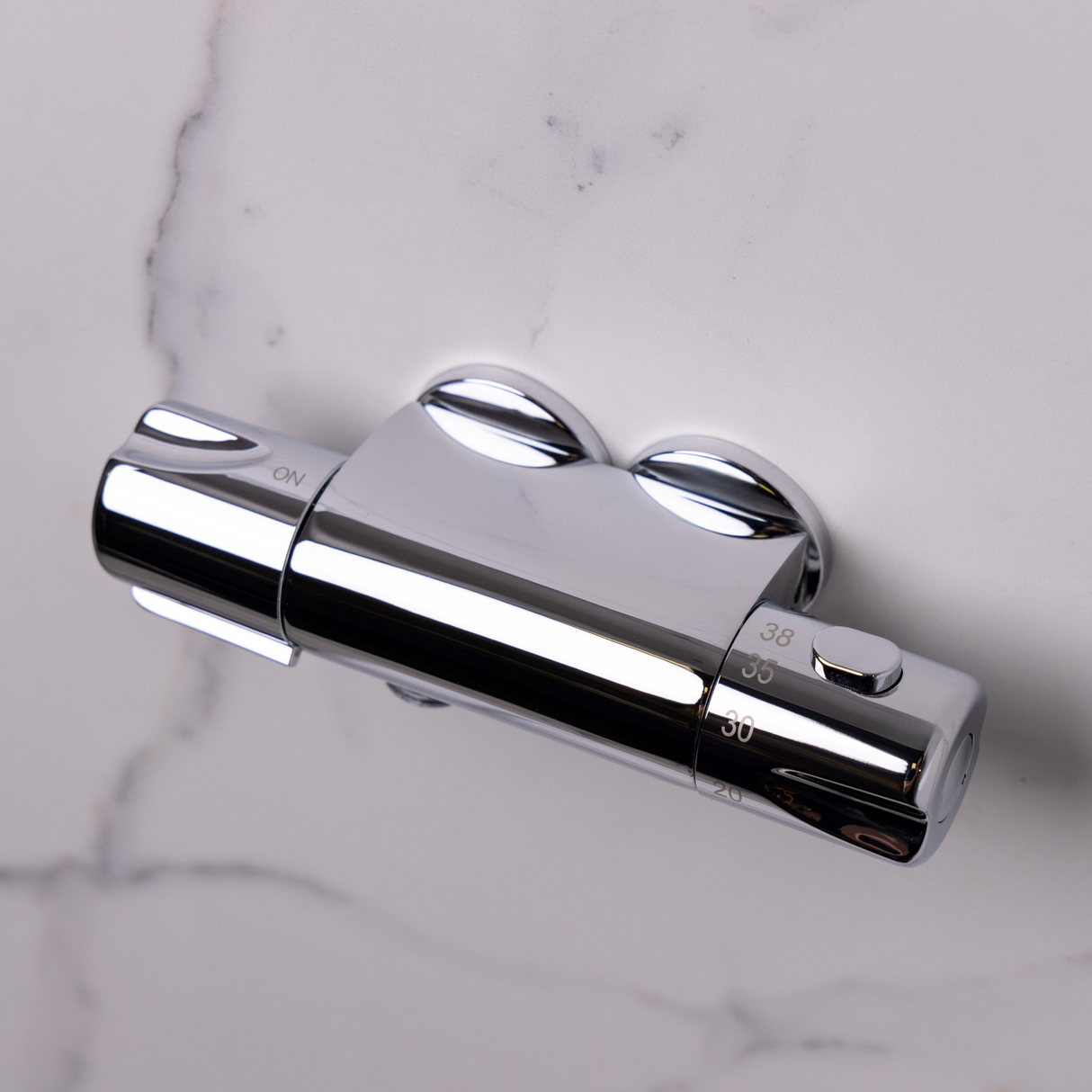 Ellsi Atlas Minimalist Exposed Thermostatic Bar Shower Valve CHROME TBV-01-CH LS1