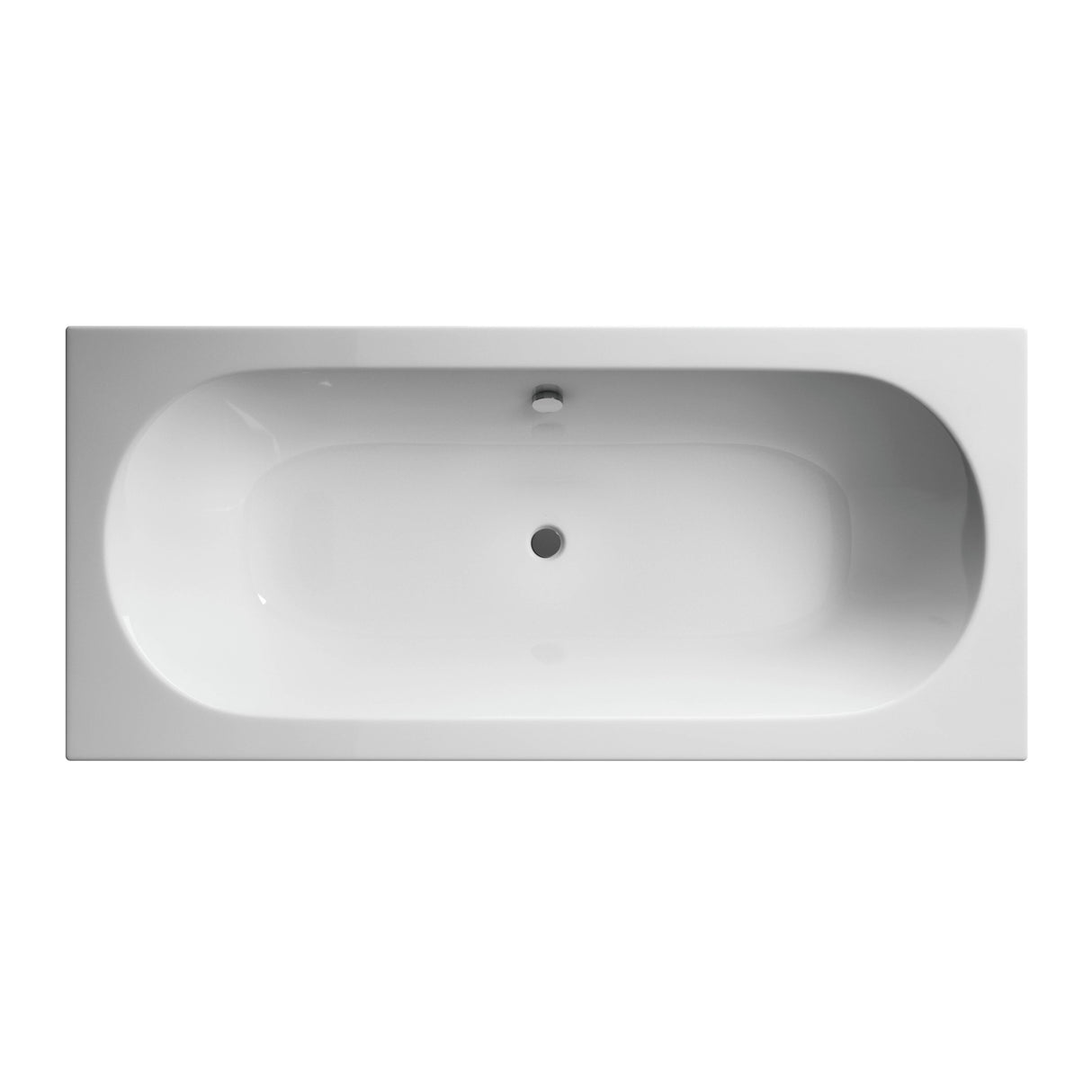 Nuie Otley Round Double Ended Eternalite Acrylic Bath White BDE011