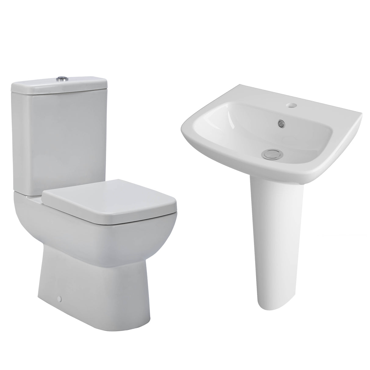 Nuie Ambrose Compact Toilet & Basin Suite - 450mm Wide BMAMBRPK01