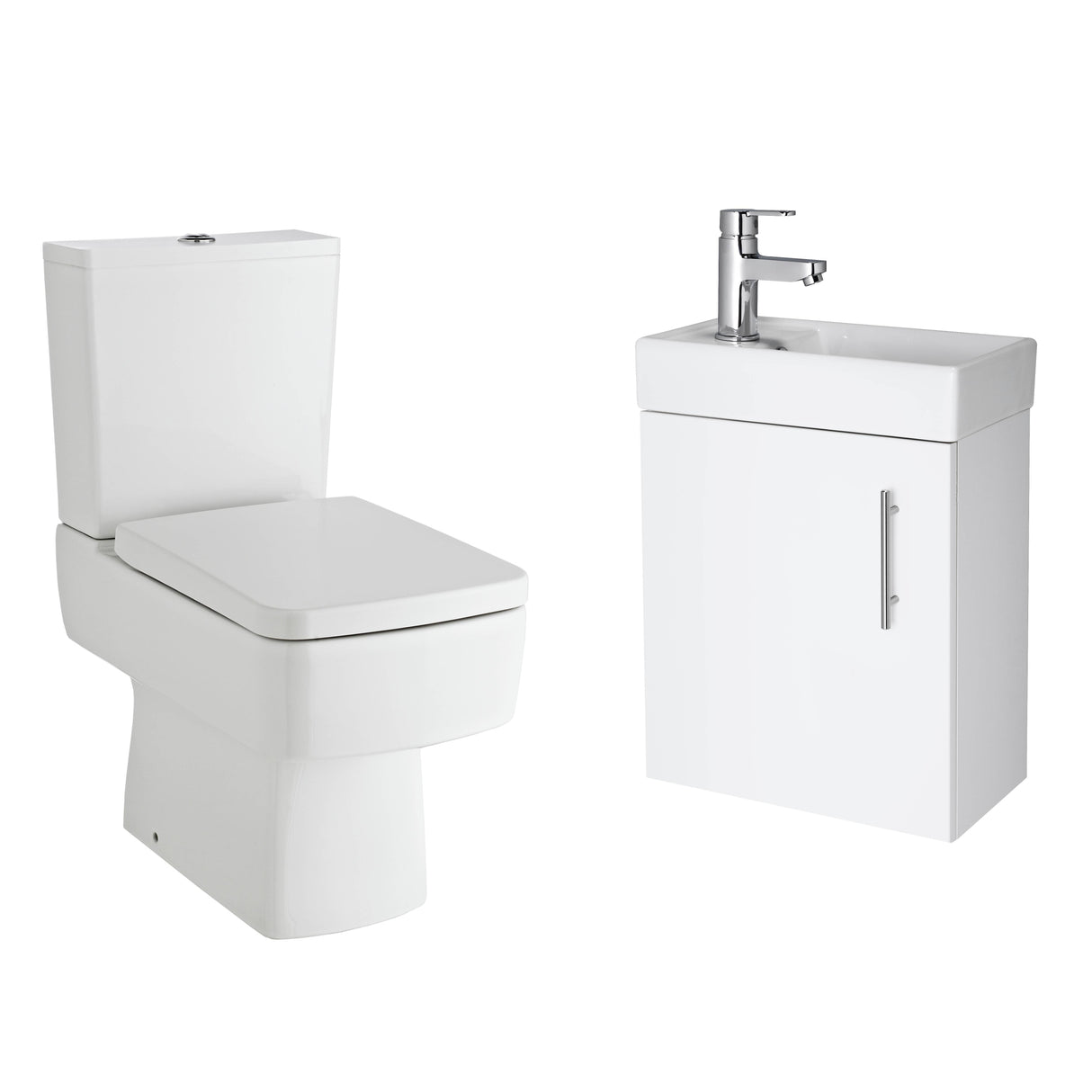 Nuie Bliss Toilet & Basin Suite - 400mm Wall Hung Cabinet BMBLSSPK03