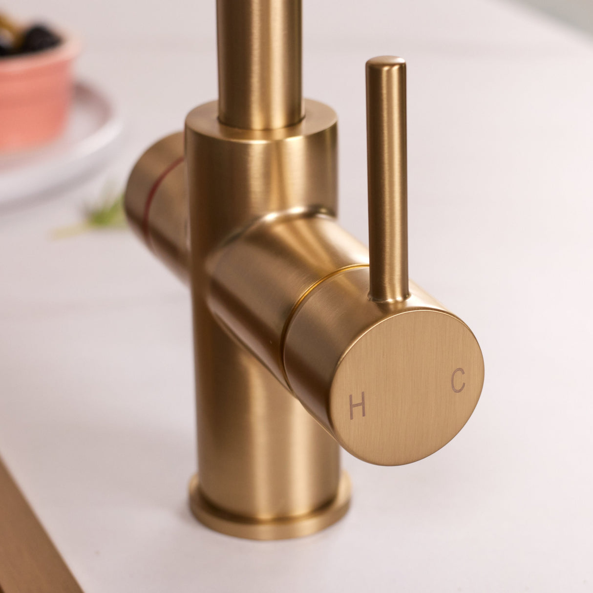 Ellsi Impromta Biometric Instant Boiling Water Tap With Boiler & Filter BRUSHED BRASS LS18