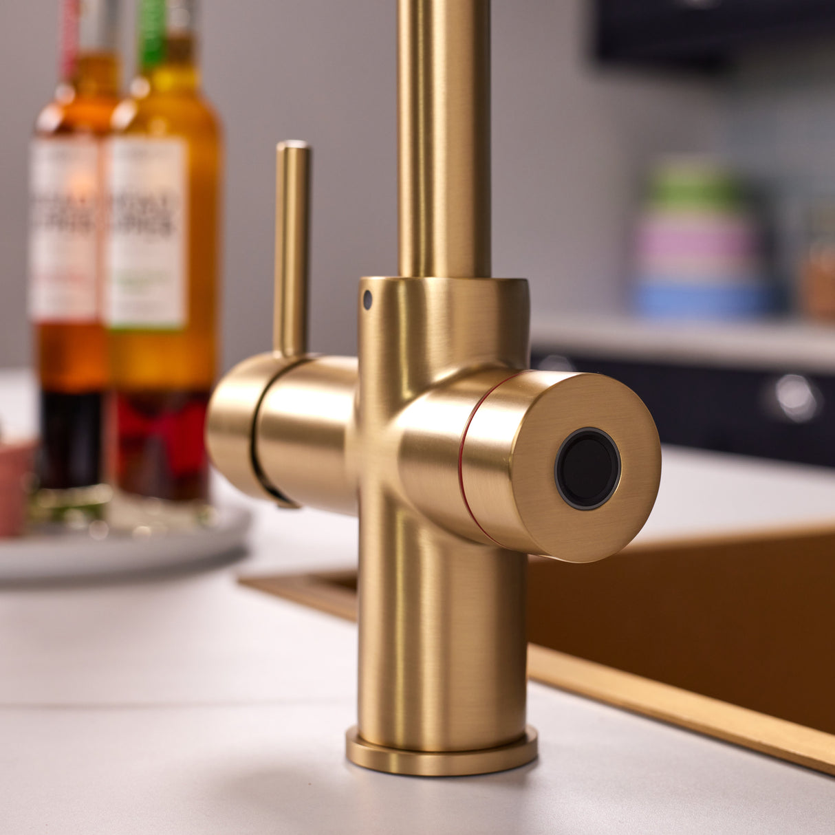 Ellsi Impromta Biometric Instant Boiling Water Tap With Boiler & Filter BRUSHED BRASS LS9