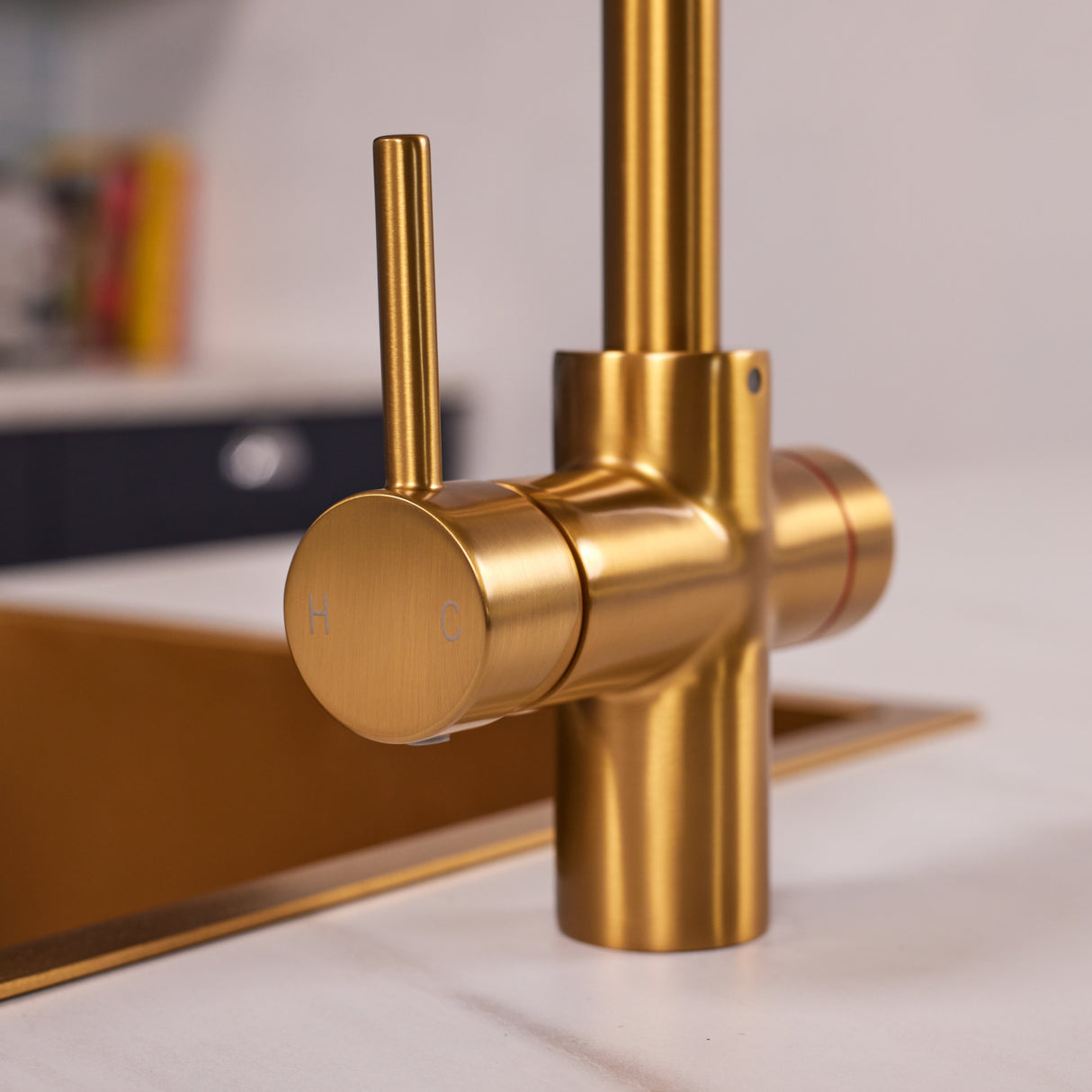 Ellsi Impromta Biometric Instant Boiling Water Tap With Boiler & Filter BRUSHED GOLD LS4