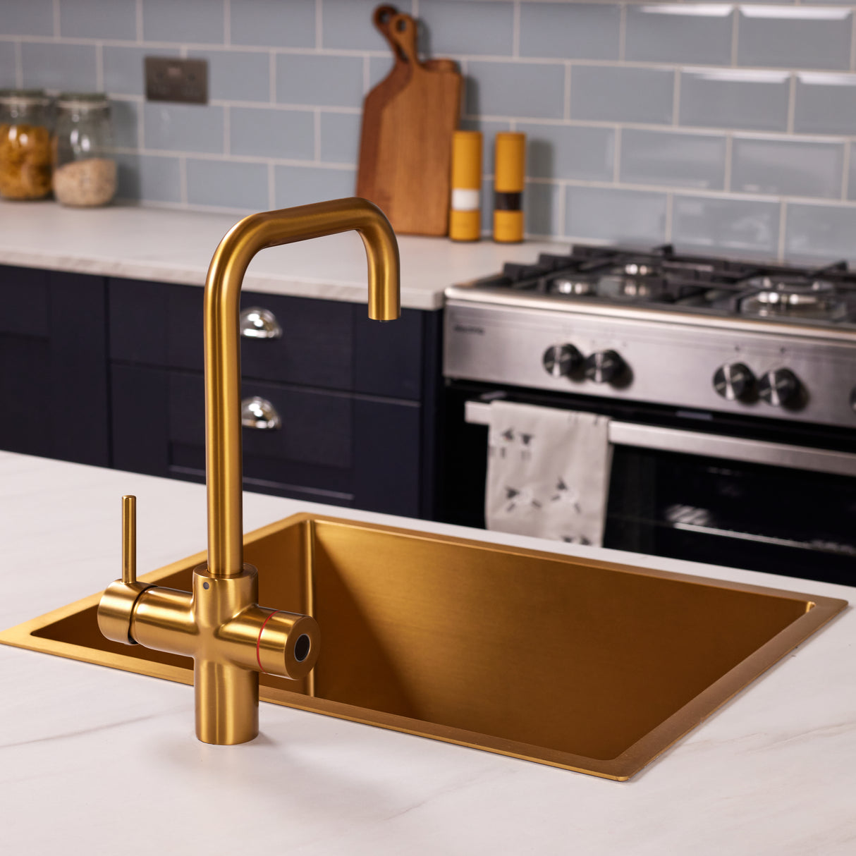 Ellsi Impromta Biometric Instant Boiling Water Tap With Boiler & Filter BRUSHED GOLD LS5