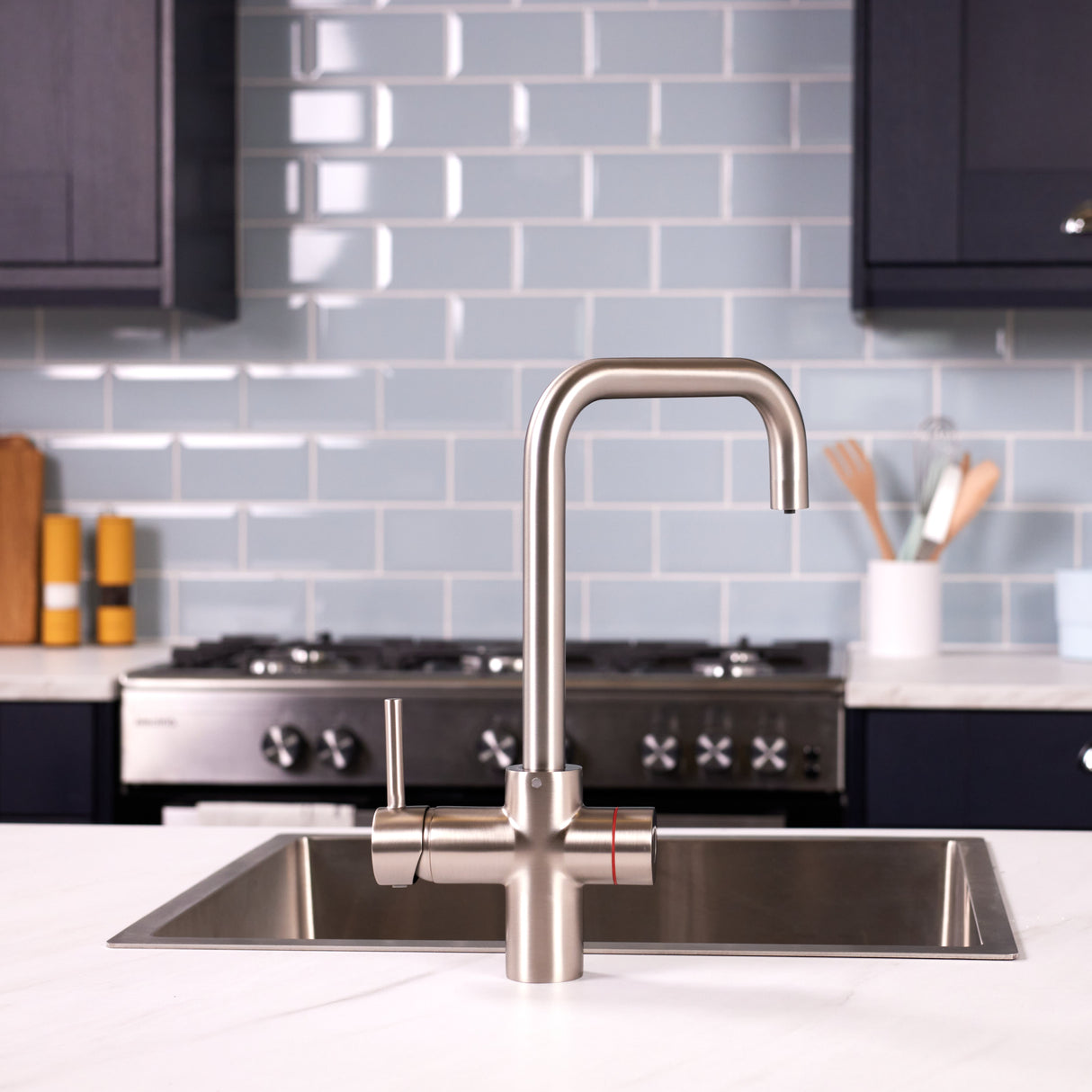 Ellsi Impromta Biometric Instant Boiling Water Tap With Boiler & Filter BRUSHED STEEL LS2