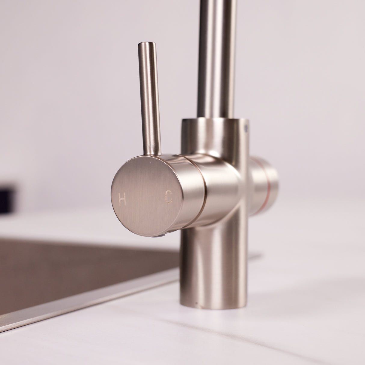 Ellsi Impromta Biometric Instant Boiling Water Tap With Boiler & Filter BRUSHED STEEL LS27