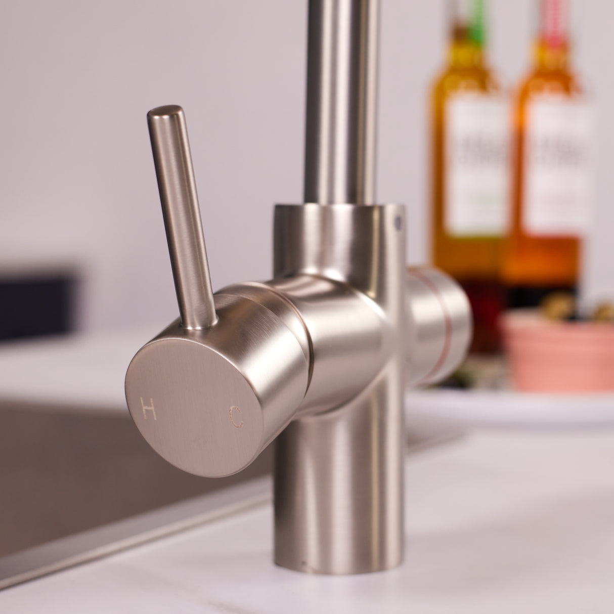 Ellsi Impromta Biometric Instant Boiling Water Tap With Boiler & Filter BRUSHED STEEL LS29