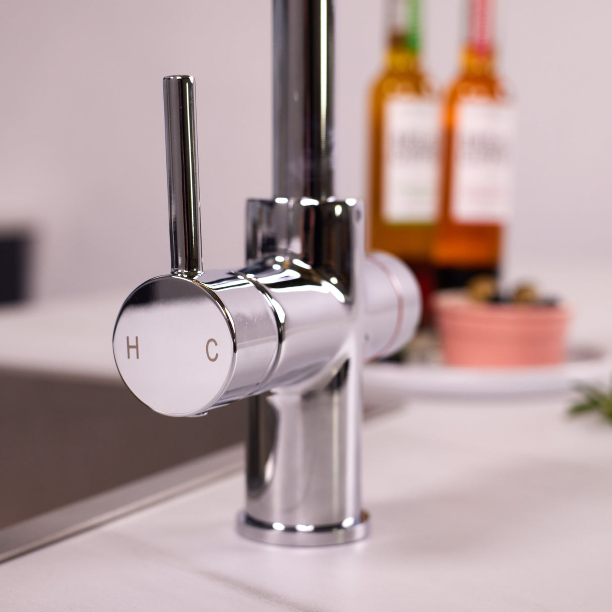 Ellsi Impromta Biometric Instant Boiling Water Tap With Boiler & Filter CHROME LS9