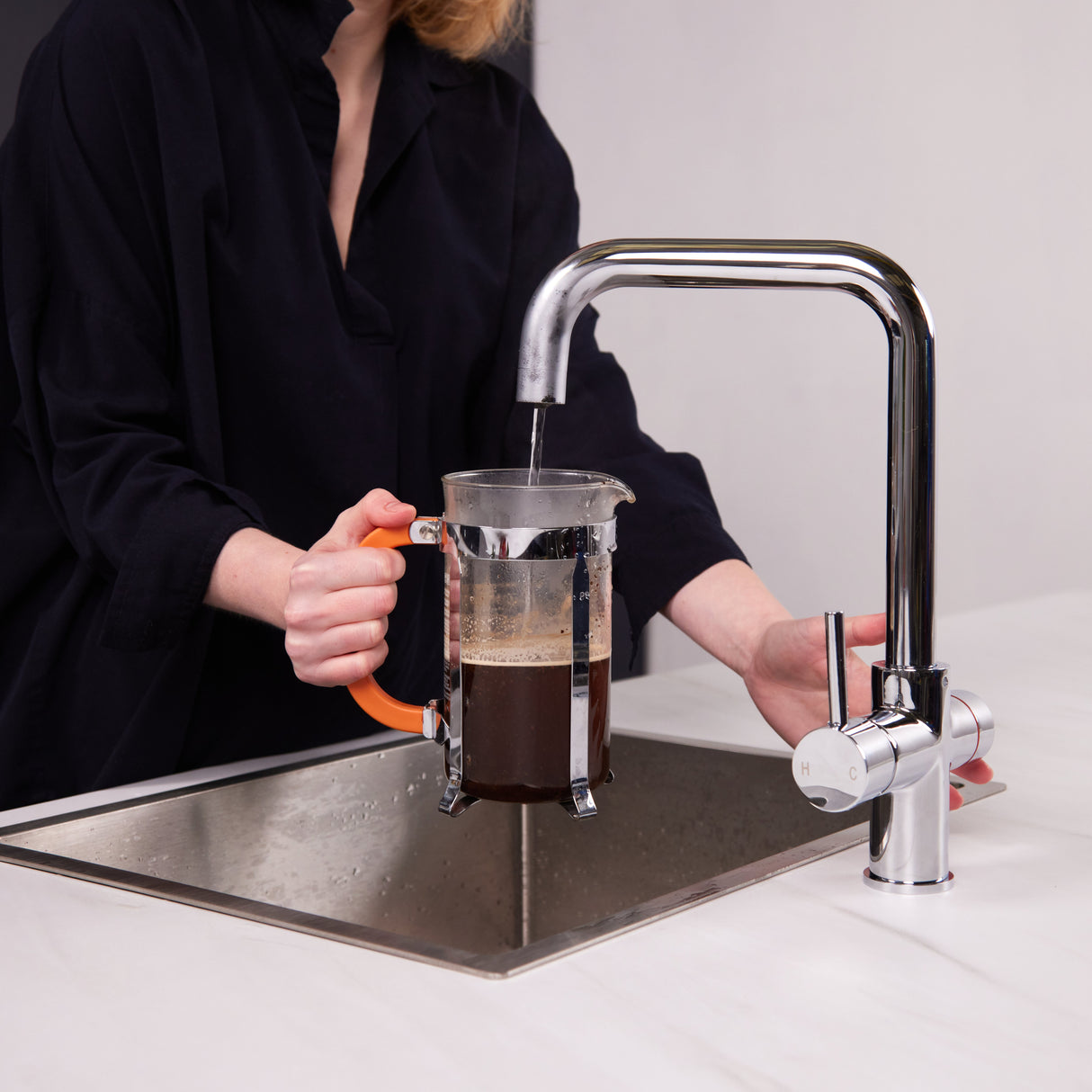 Ellsi Impromta Biometric 3in1 Instant Boiling Water Tap With Boiler & Filter CHROME PDT-001078-215(BIO)-52 LS14