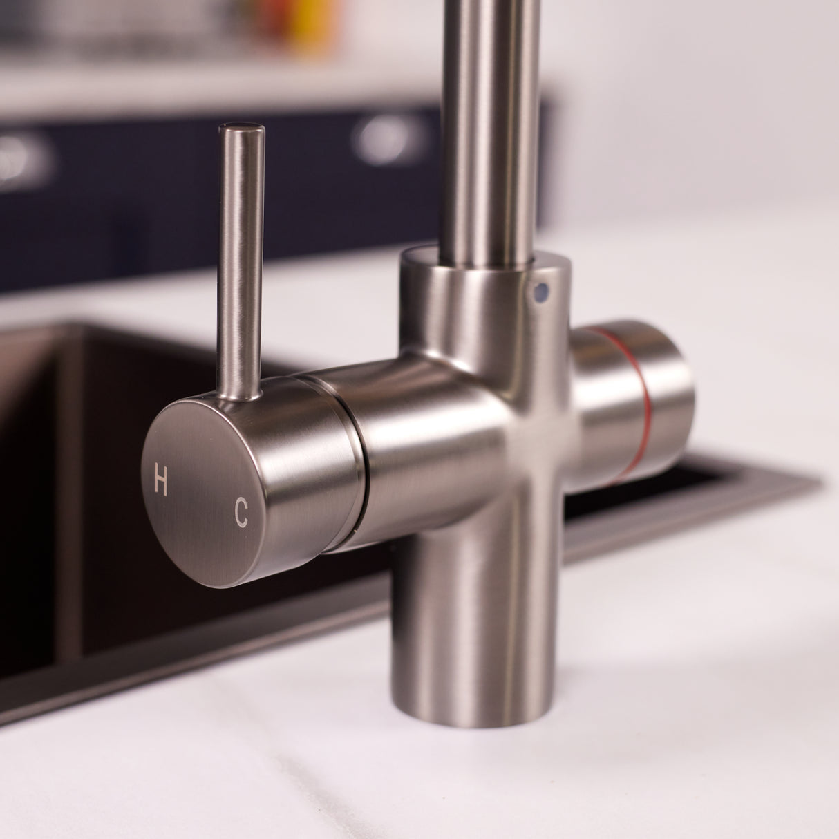 Ellsi Impromta Biometric Instant Boiling Water Tap With Boiler & Filter GUN METAL LS39