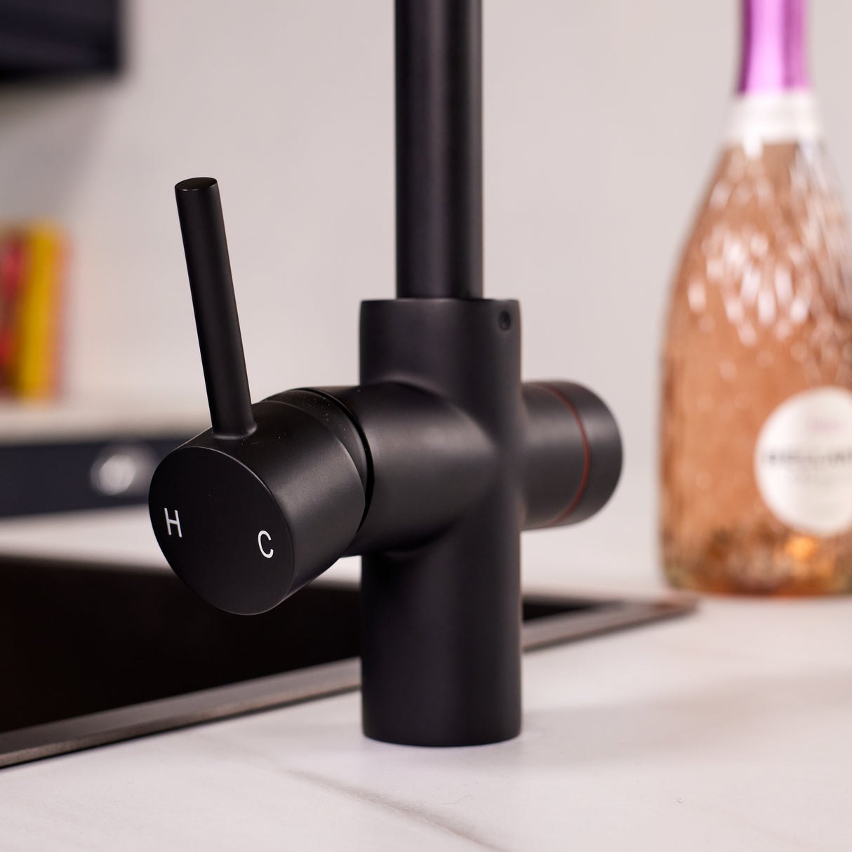 Ellsi Impromta Biometric Instant Boiling Water Tap With Boiler & Filter MATT BLACK LS11