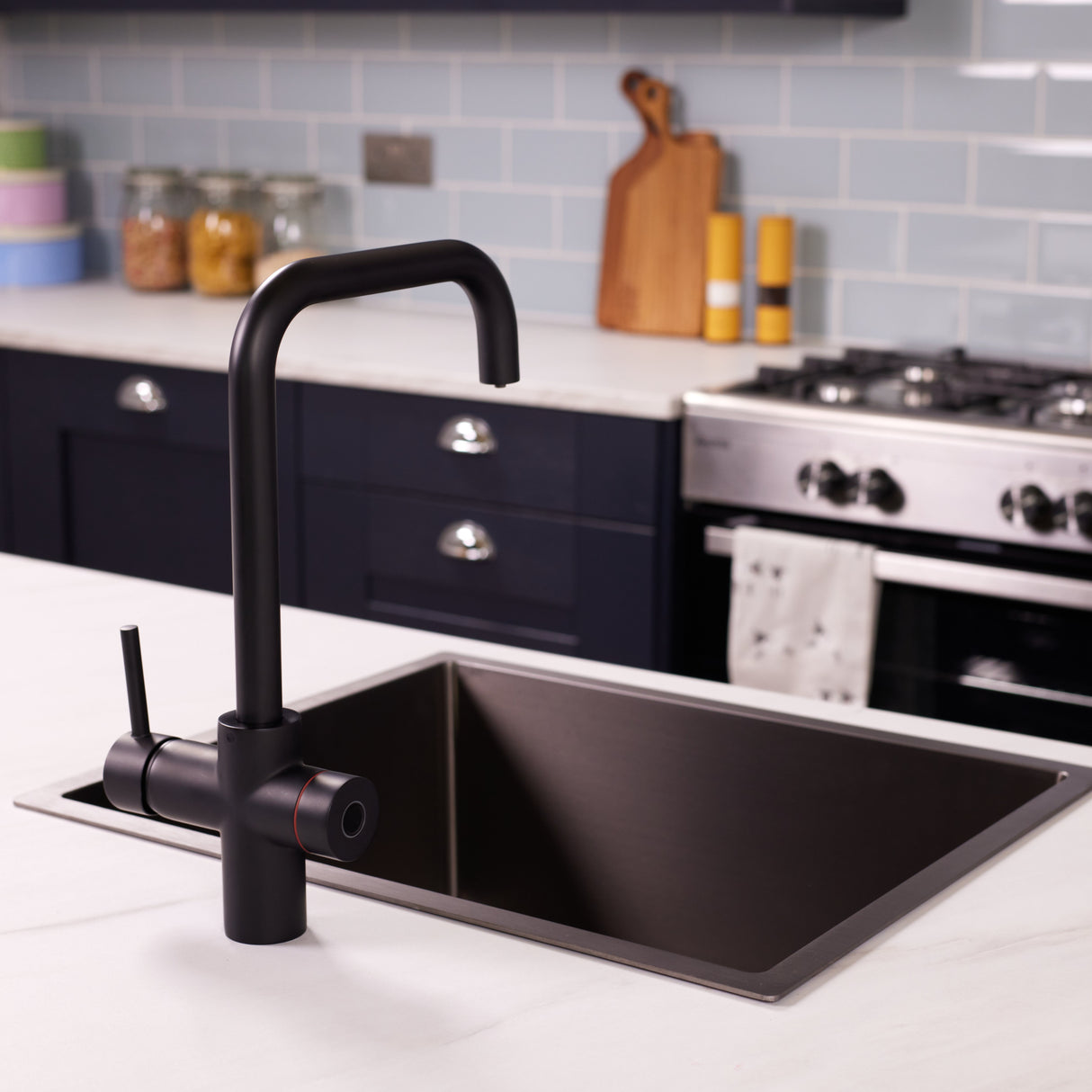 Ellsi Impromta Biometric Instant Boiling Water Tap With Boiler & Filter MATT BLACK LS9