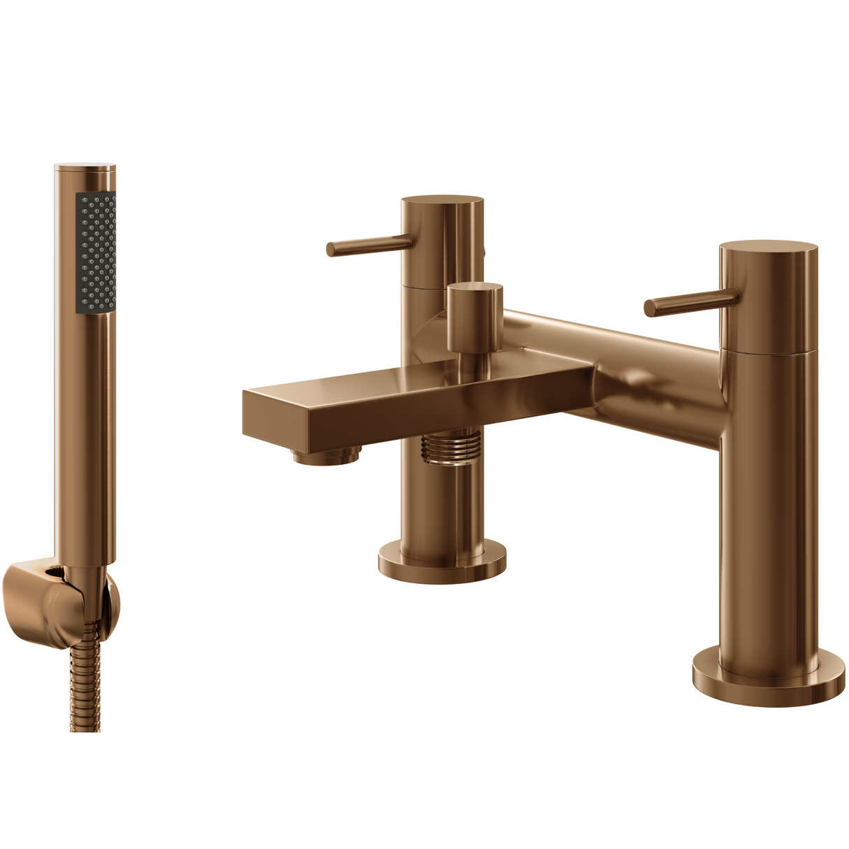 Ellsi Blake Bath Shower Mixer Tap & Shower Kit BRUSHED COPPER BLA-02-BC