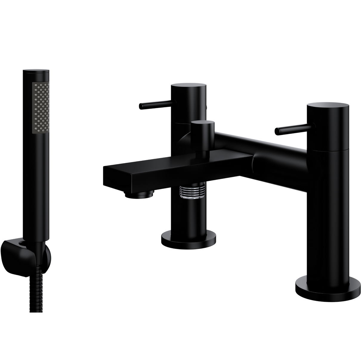Ellsi Blake Bath Shower Mixer Tap & Shower Kit MATT BLACK BLA-02-MB