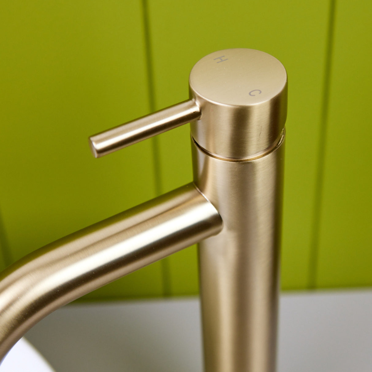 Ellsi Bounce Tall Mono Basin Mixer Tap BRUSHED BRASS PDT-000696 LS3