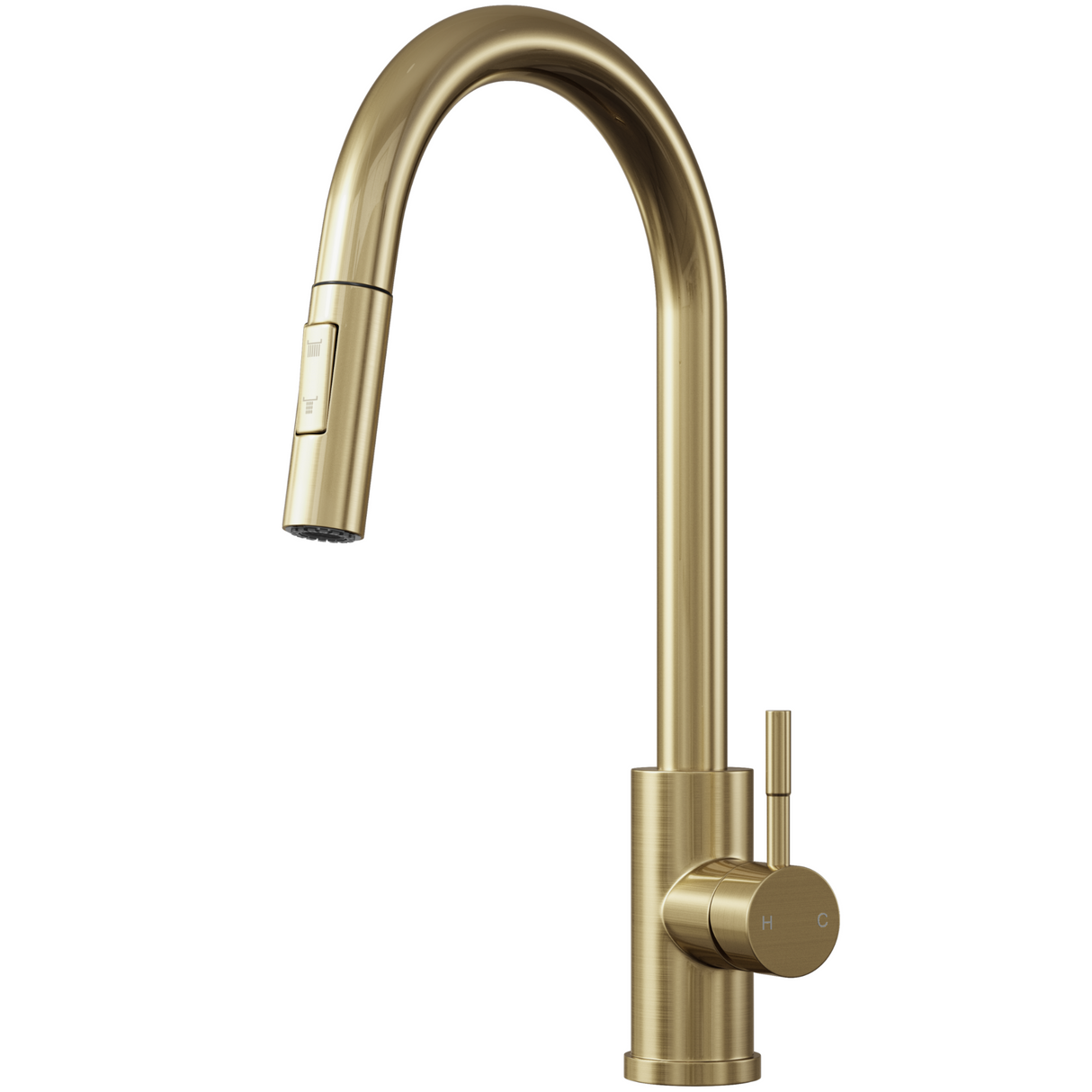 Ellsi Cato Pull-Out Single Lever Kitchen Mixer Tap BRUSHED BRASS CAT-01-BB_1