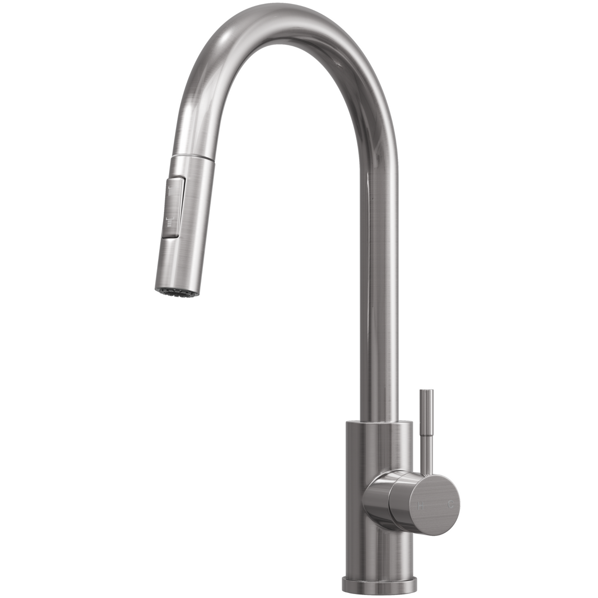 Ellsi Cato Pull-Out Single Lever Kitchen Mixer Tap BRUSHED STEEL CAT-01-BS_1