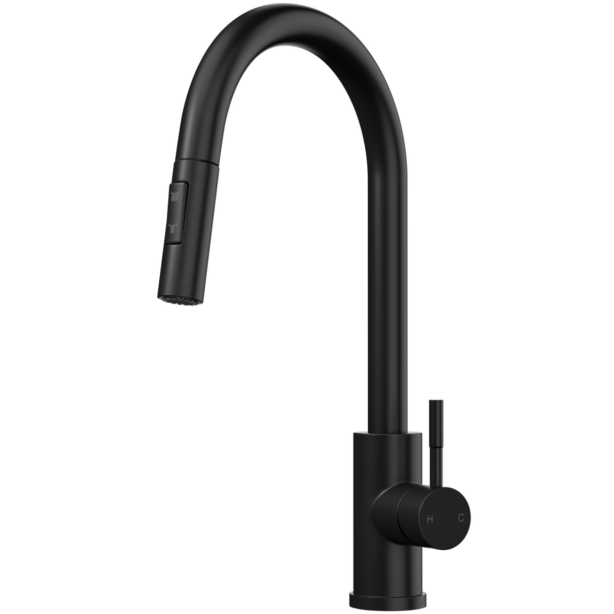 Ellsi Cato Pull-Out Single Lever Kitchen Mixer Tap MATT BLACK CAT-01-MB_1