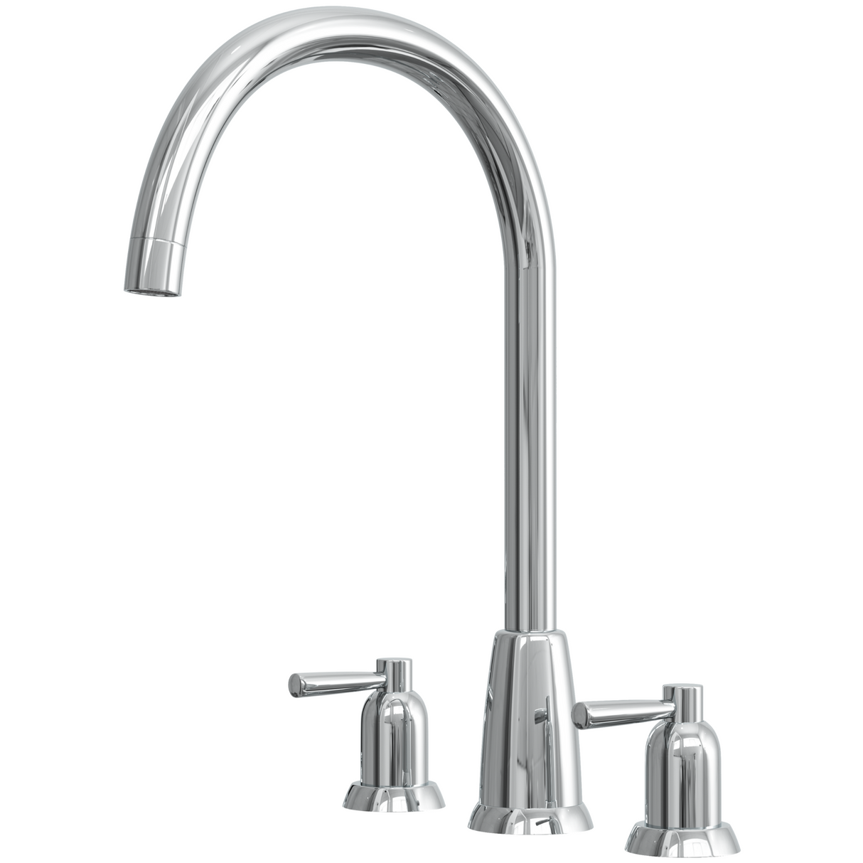 Ellsi Cuthbert 3-Hole Kitchen Mixer Tap With Lever Handles CHROME CUT-01-CH