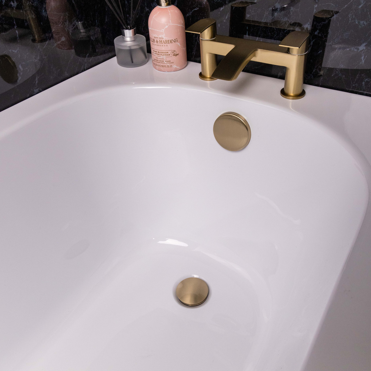 Ellsi Easy Clean Click Clack Bath Waste & Overflow BRUSHED BRASS ECBW001BB LS1
