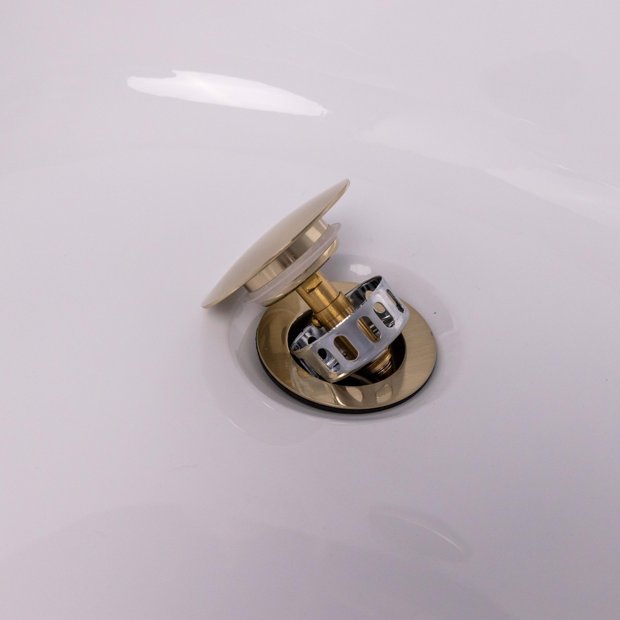 Ellsi Easy Clean Click Clack Bath Waste & Overflow BRUSHED BRASS ECBW001BB LS2