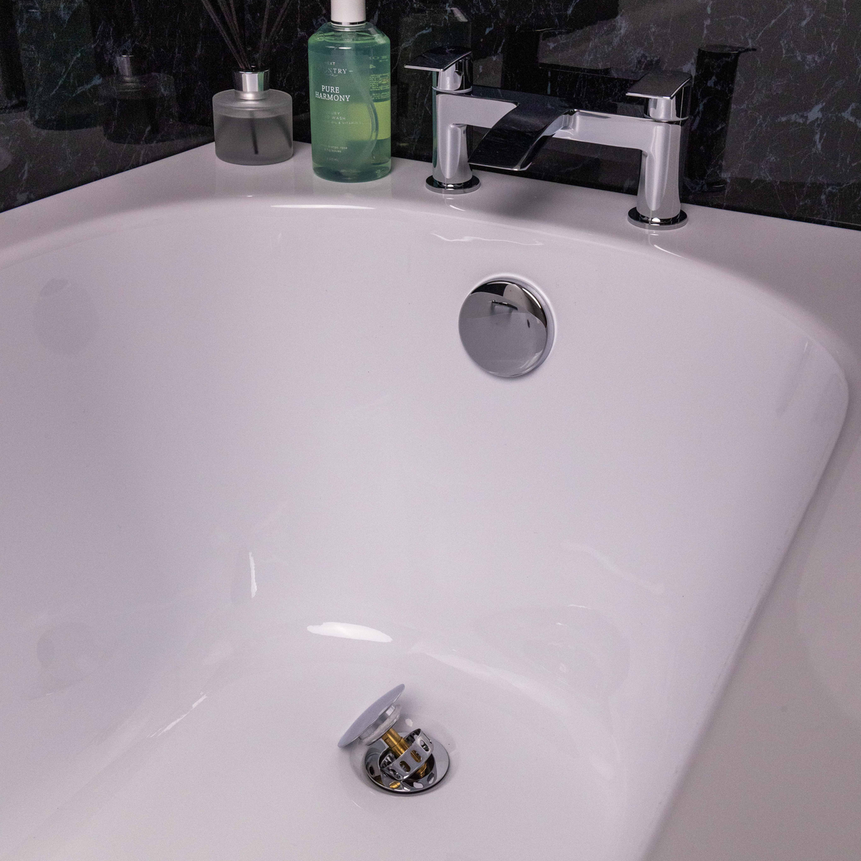 Ellsi Easy Clean Click Clack Bath Waste & Overflow CHROME ECBW001CH LS3