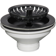 Ellsi Eco Kitchen Sink Waste Strainer PP Matt Black 90mm PP MATT BLACK PDT-000545_1