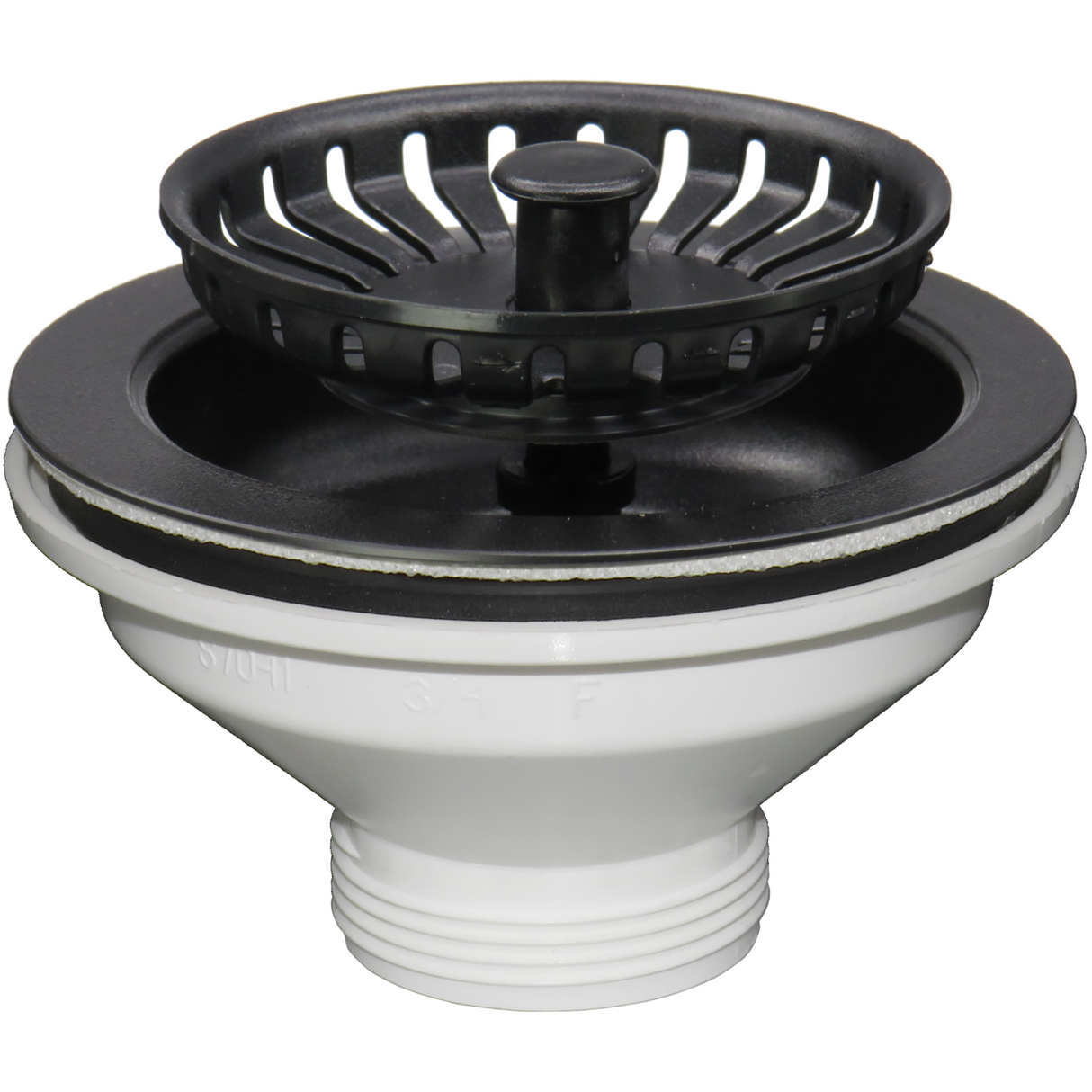 Ellsi Eco Kitchen Sink Waste Strainer PP Matt Black 90mm PP MATT BLACK PDT-000545_1