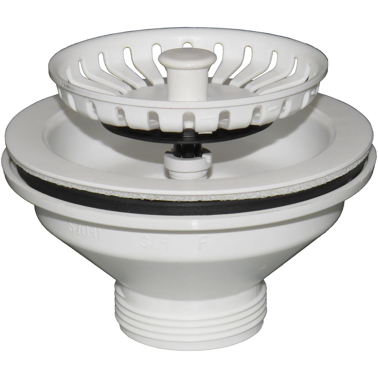 Ellsi Eco Kitchen Sink Waste Strainer PP Matt White 90mm PP MATT WHITE PDT-000547_1