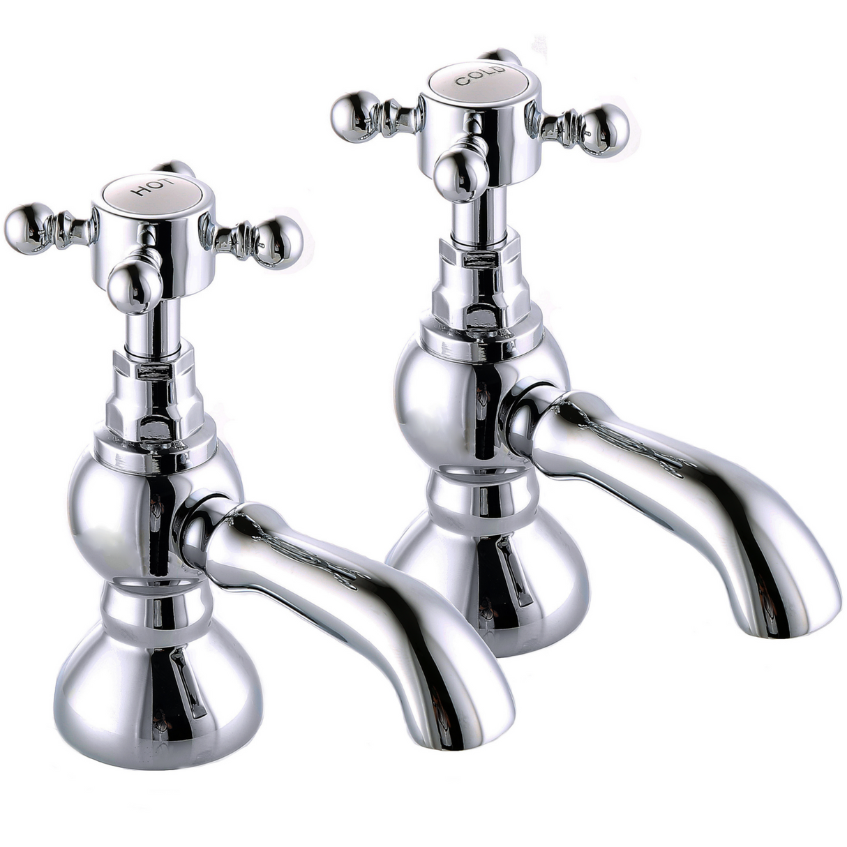 Ellsi Eden Basin Pillar Taps Chrome EDE-04-CH