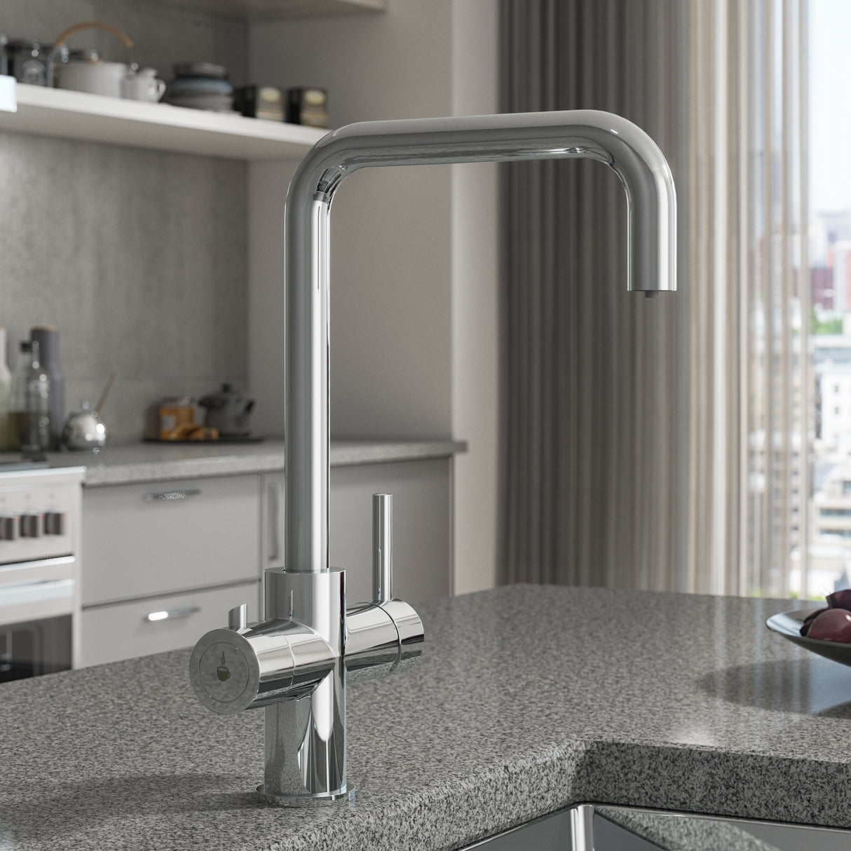 Ellsi Elise 3in1 Instant Boiling Water Tap With Boiler & Filter CHROME HWT-KIT-01-CH LS