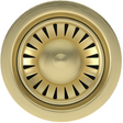Ellsi Elite Kitchen Sink Waste Strainer Brushed Brass 90mm BRUSHED BRASS PDT-000302
