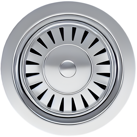 Ellsi Elite Kitchen Sink Waste Strainer Polished Steel 90mm POLISHED STEEL PDT-000064