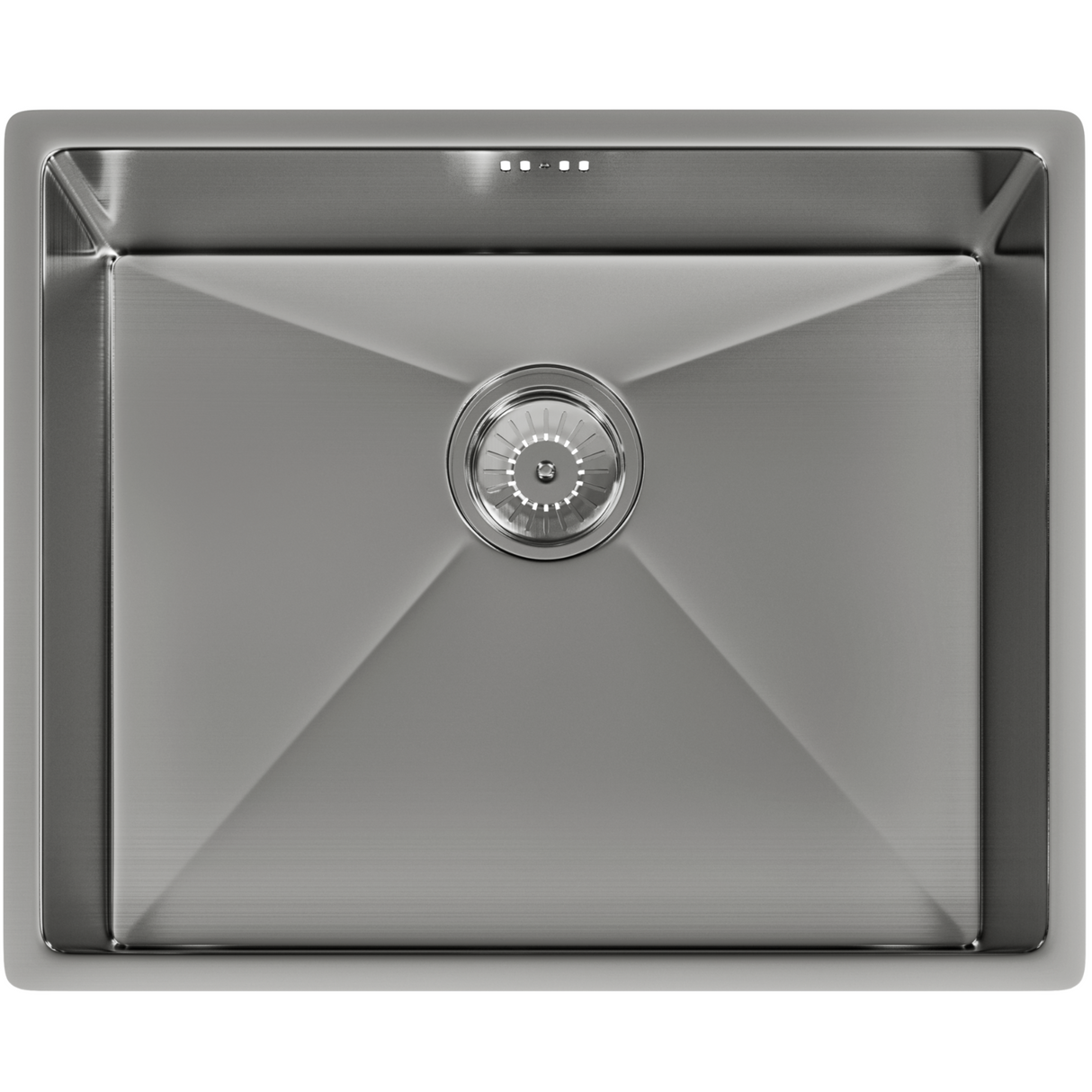 Ellsi Elite 1.0 Bowl Stainless Steel Undermount Kitchen Sink Brushed Steel 540mm x 440mm BRUSHED STEEL PDT-000437_1