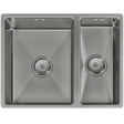 Ellsi Elite 1.5 Bowl Stainless Steel Undermount Kitchen Sink Brushed Steel 555mm x 440mm BRUSHED STEEL PDT-000442_1