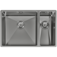 Ellsi Elite 1.5 Bowl Stainless Steel Undermount Kitchen Sink Brushed Steel 670mm x 440mm BRUSHED STEEL PDT-000079_1