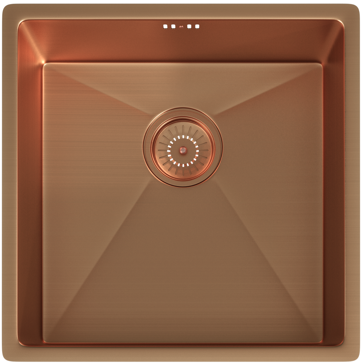 Ellsi Elite 1.0 Bowl Stainless Steel Undermount Kitchen Sink Brushed Copper 440mm x 440mm BRUSHED COPPER PDT-000027_1