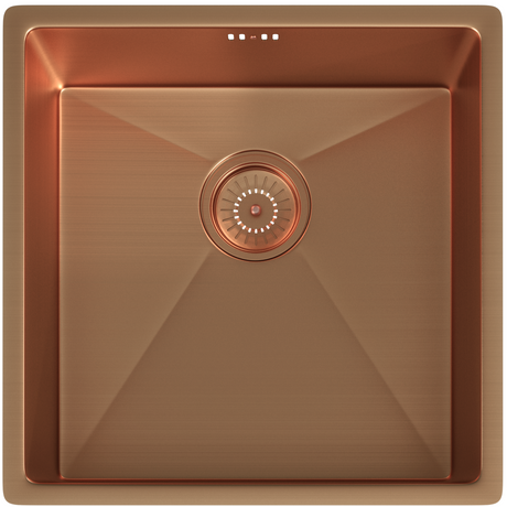 Ellsi Elite 1.0 Bowl Stainless Steel Undermount Kitchen Sink Brushed Copper 440mm x 440mm BRUSHED COPPER PDT-000027_1