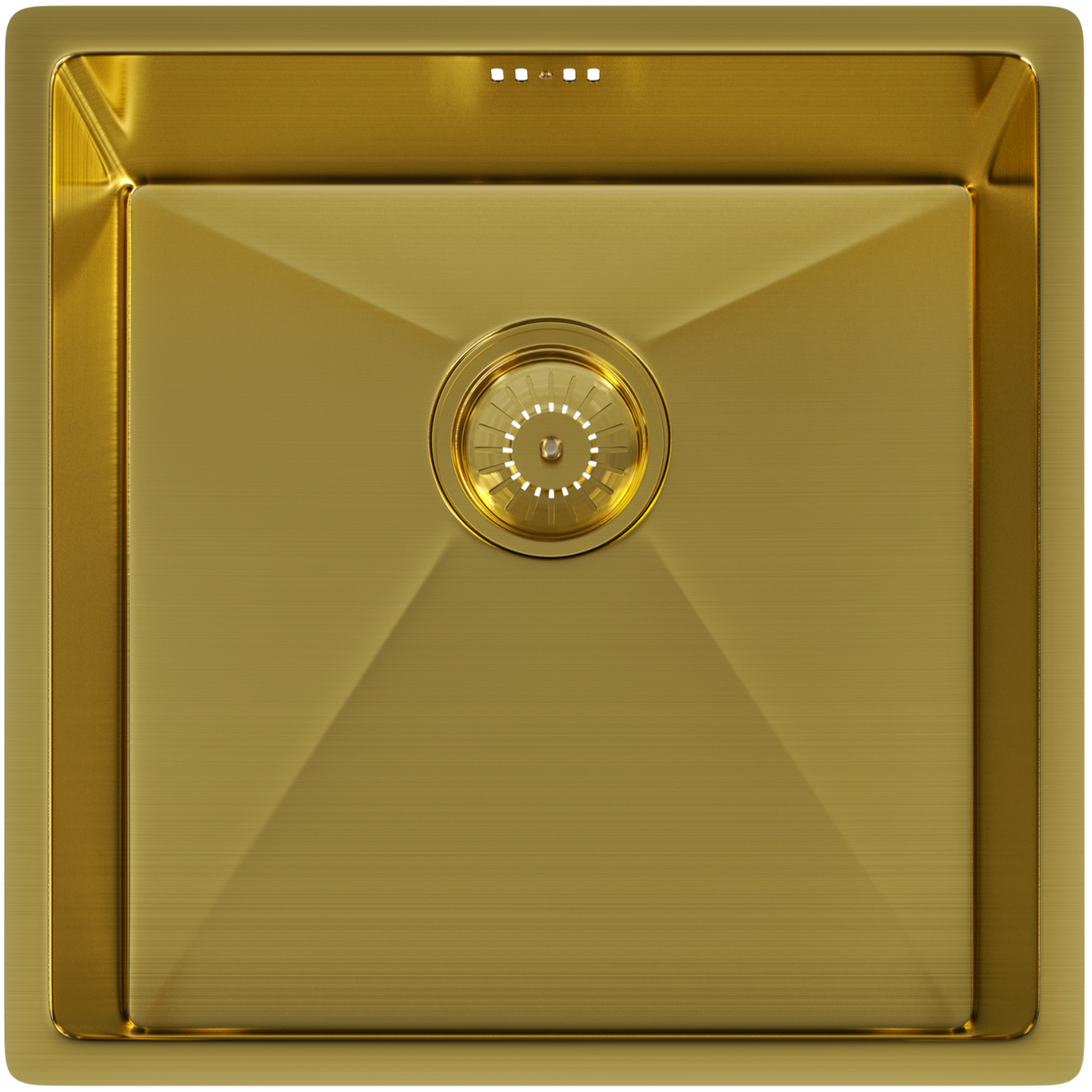 Ellsi Elite 1.0 Bowl Stainless Steel Undermount Kitchen Sink Brushed Gold 440mm x 440mm BRUSHED GOLD PDT-000026_1