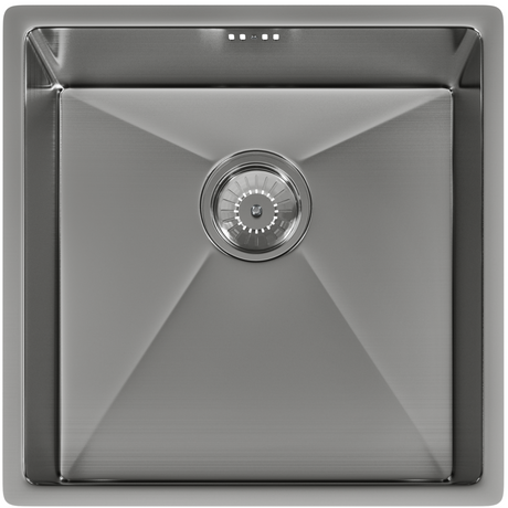 Ellsi Elite 1.0 Bowl Stainless Steel Undermount Kitchen Sink Brushed Steel 440mm x 440mm BRUSHED STEEL PDT-000078_1