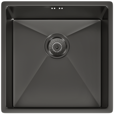 Ellsi Elite 1.0 Bowl Stainless Steel Undermount Kitchen Sink Gun Metal 440mm x 440mm GUN METAL PDT-000305_1